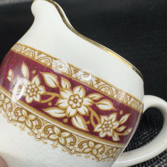 Antique Midwinter Pottery Burslem England Porcelon Porcelain Pitcher Creamer VTG - Picture 6 of 12